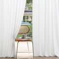 Privacy Linen Curtains 2 Panels Pure White 52 x 90 in - Light