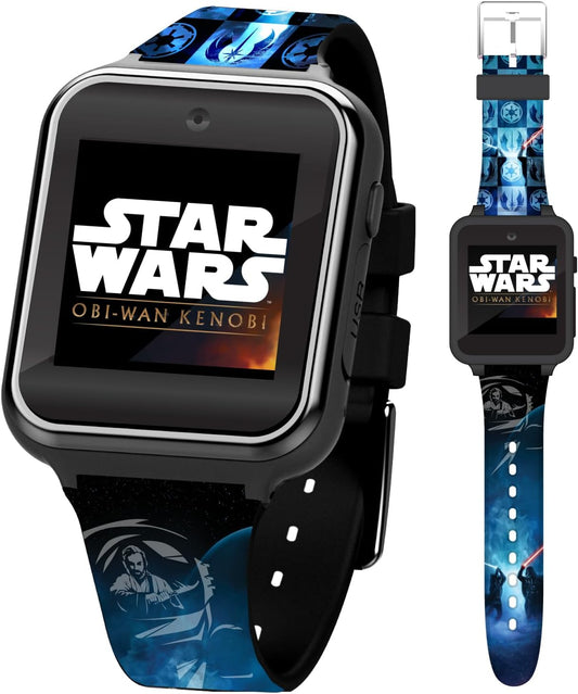 Star Wars Kids Smartwatch: Obi-Wan Design, Selfie Cam, Games - Accutime Watch