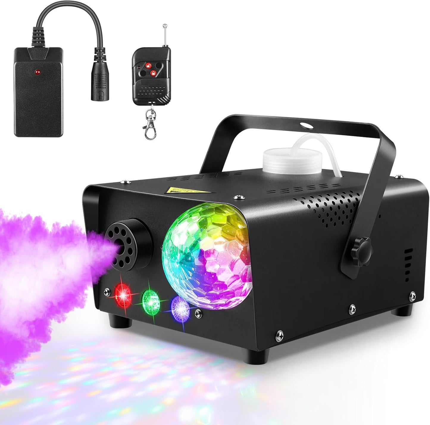 Fog Machine with LED Lights for Parties and Stage Performances