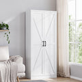 Yizosh Metal Storage Cabinet with Doors and Adjustable Shelves