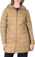 Lightweight Water-Resistant Packable Hooded Puffer Coat - Warm crisp