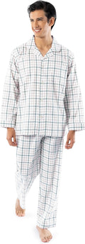 Fruit of the Loom Men's Long Sleeve Broadcloth Pajama Set Jewelry