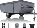 Pop Up Camper Cover Fits 14ft-16ft Trailers - Waterproof, Windproof