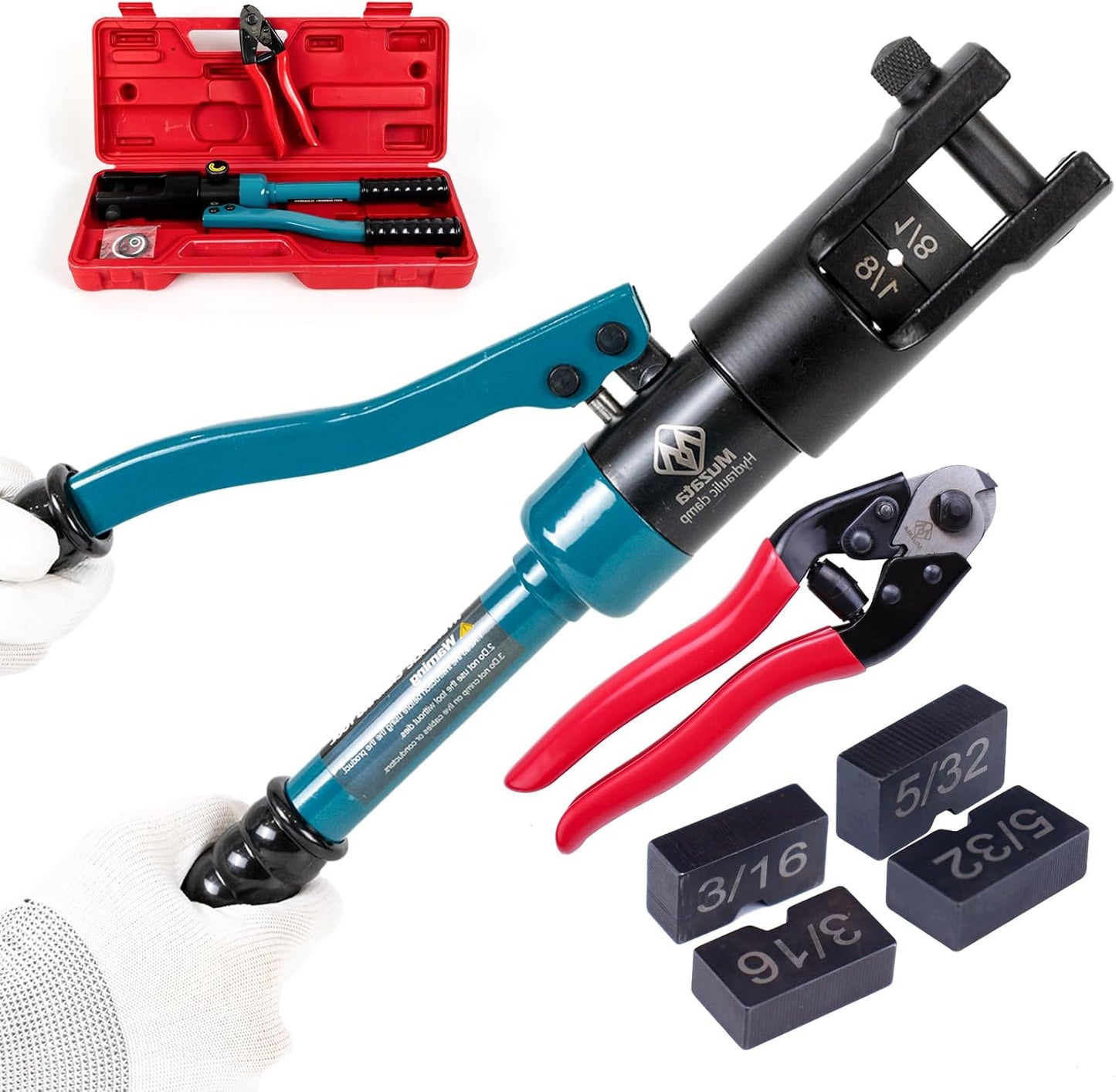 Muzata Custom Cable Railing Crimping Tool for Stainless Steel