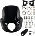 FATECIM Motorcycle 5.75 in Headlight Fairing with 11 in Windshield