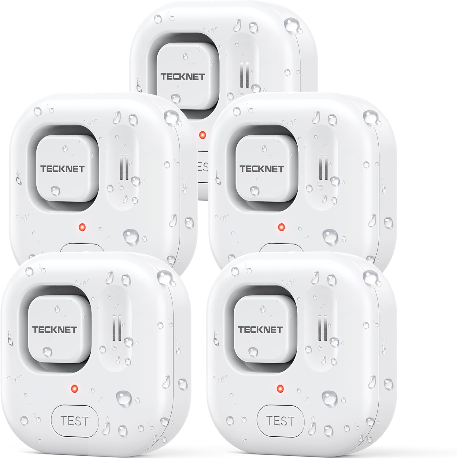 TECKNET Water Leak Detectors: 120dB Alarm for Home Safety
