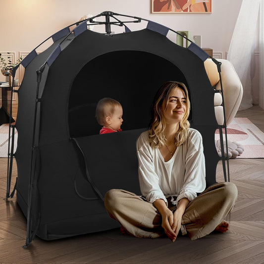 Blackout Baby Sleep Tent for Instant Darkness - Poudee