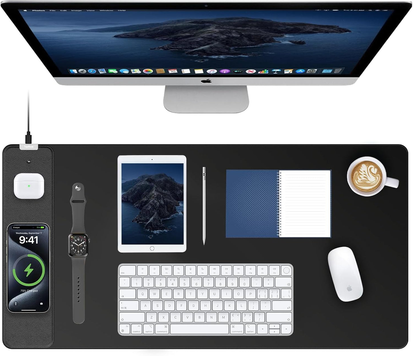 TopMade XXL Large Wireless Charging Mouse Pad for Gaming and Work