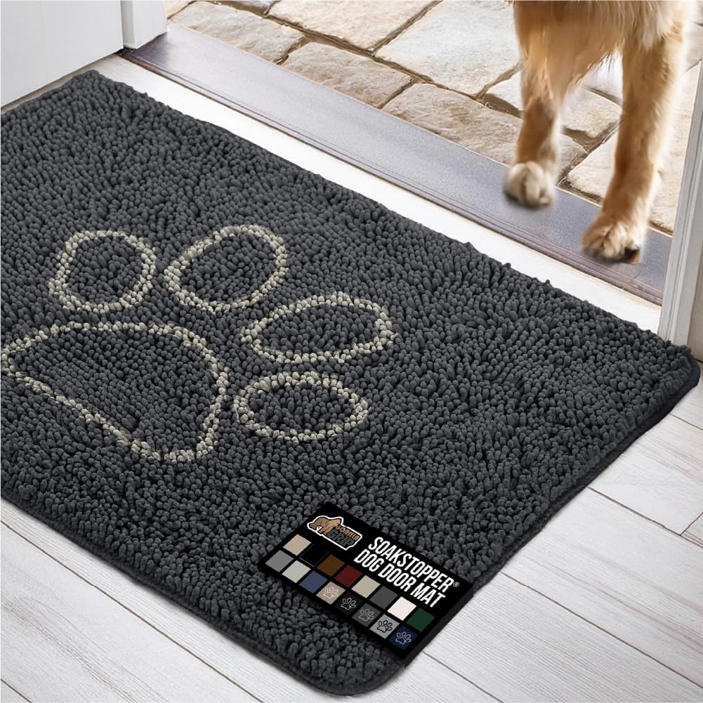 GORILLA GRIP Dog Doormat for Muddy Paws and Cleaner Floors