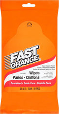 Permatex Fast Orange Wipe 25 Count (Pack of 8) - Heavy Duty Hand
