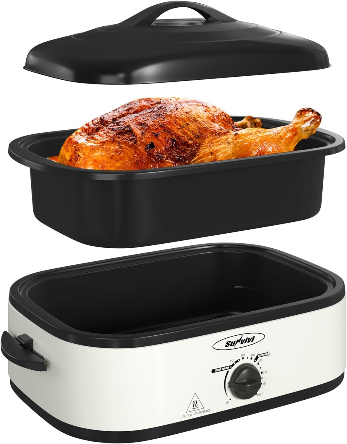 Sunvivi Electric Roaster Oven: 14-Quart Turkey Roaster Delight