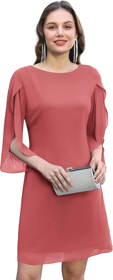 GRACE KARIN Women's Chiffon Cocktail Dresses for Wedding Guests