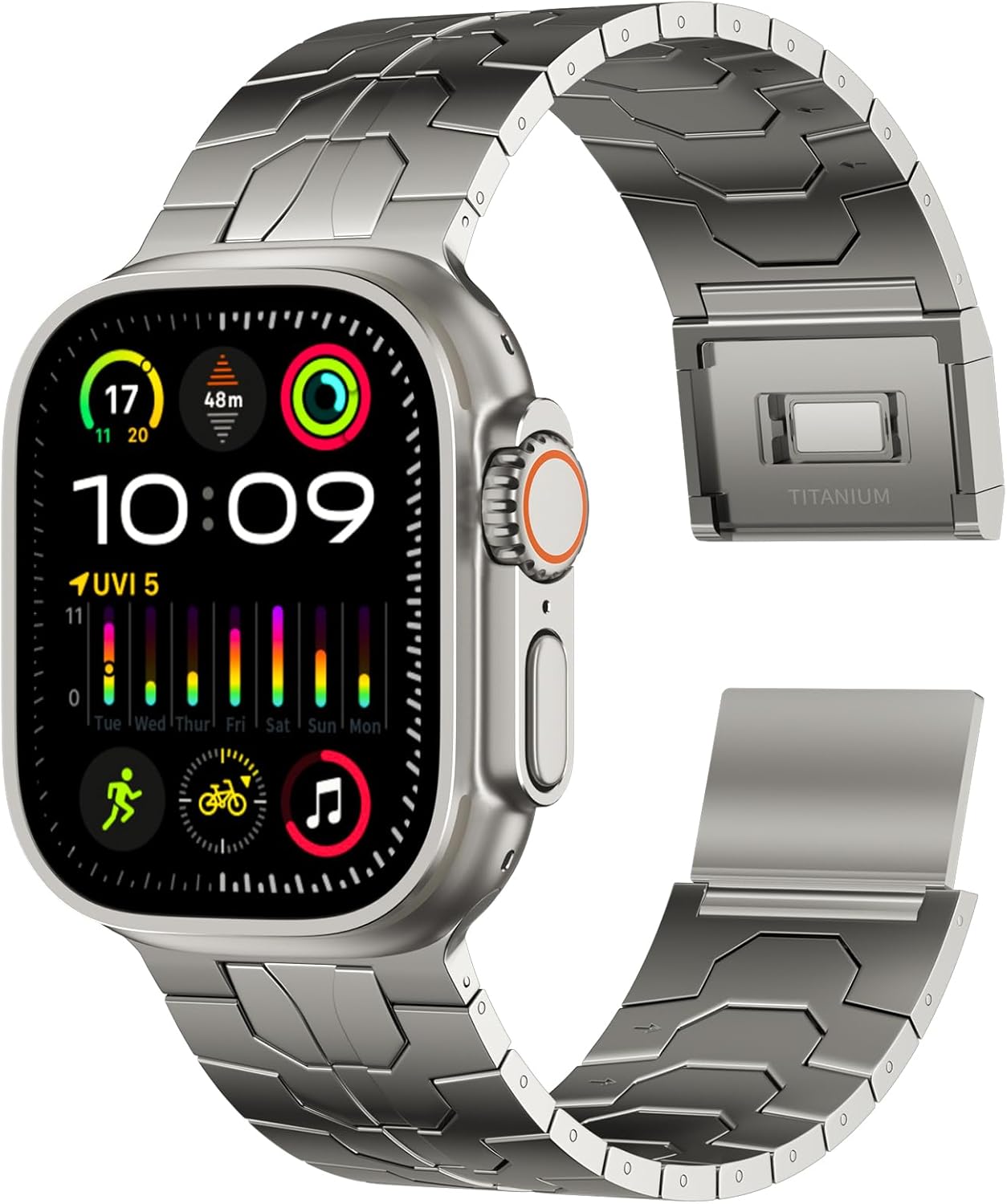 ACESTAR Full Titanium Band for Apple Watch Ultra and Series 10