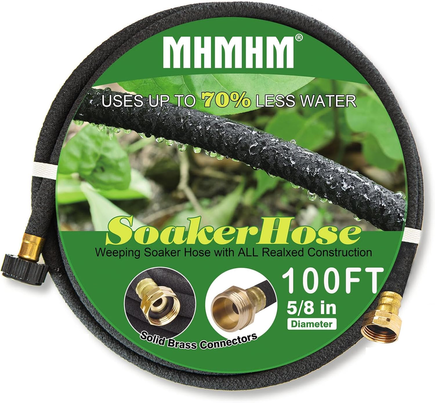 5/8 Soaker Hose for Garden Drip Irrigation System 100FT