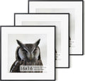 16x16 Metal Picture Frame with 12x12 Mat - Brushed Aluminum Finish