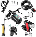 8 Pack Bicycle Accessories Bike Light Set USB Rechargeable - Complete