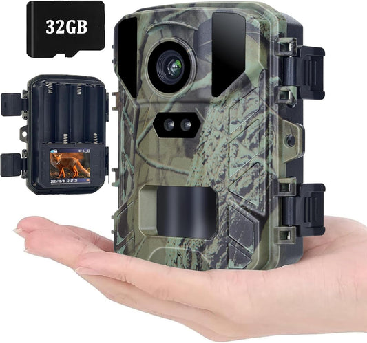 24MP Mini Trail Camera - Ultra Fast, Night Vision, Waterproof, CAMVILD