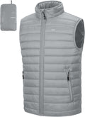 33,000ft Men's Lightweight Packable Insulated Puffer Vest - Warm ultra