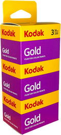 Kodak Gold 200 35mm Film 3 Pack - Includes 108 Free Digital Scans