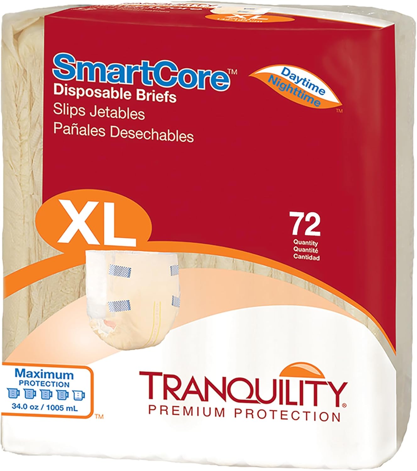 Tranquility SmartCore Adult Disposable Briefs for Incontinence