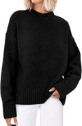 PRETTYGARDEN Womens Crewneck Oversized Knit Sweater - Cozy Fall 2025