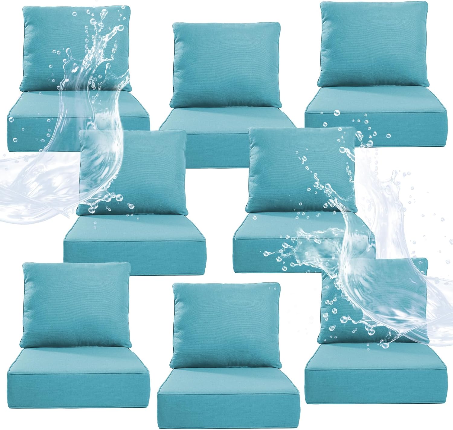 6in Thicker Outdoor Chair Cushion Set for Ultimate Comfort