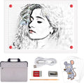 A4 Rechargeable LED Tracing Light Box with Carry Bag - Portable
