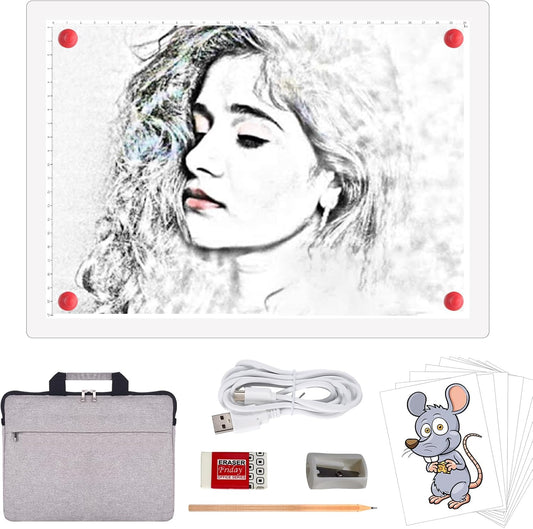 A4 Rechargeable LED Tracing Light Box for Art and Craft