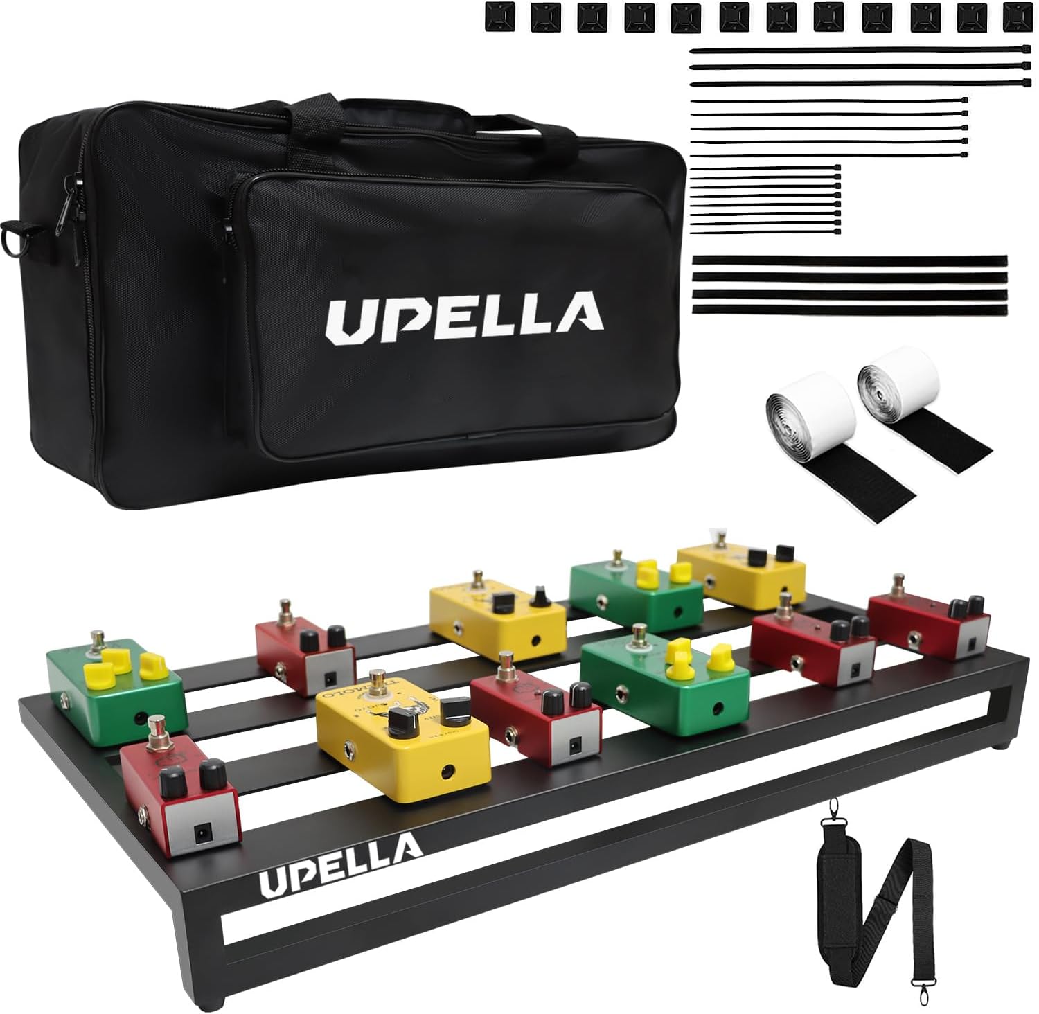 Guitar Pedal Board Aluminum Effect Pedalboard with Carry Bag