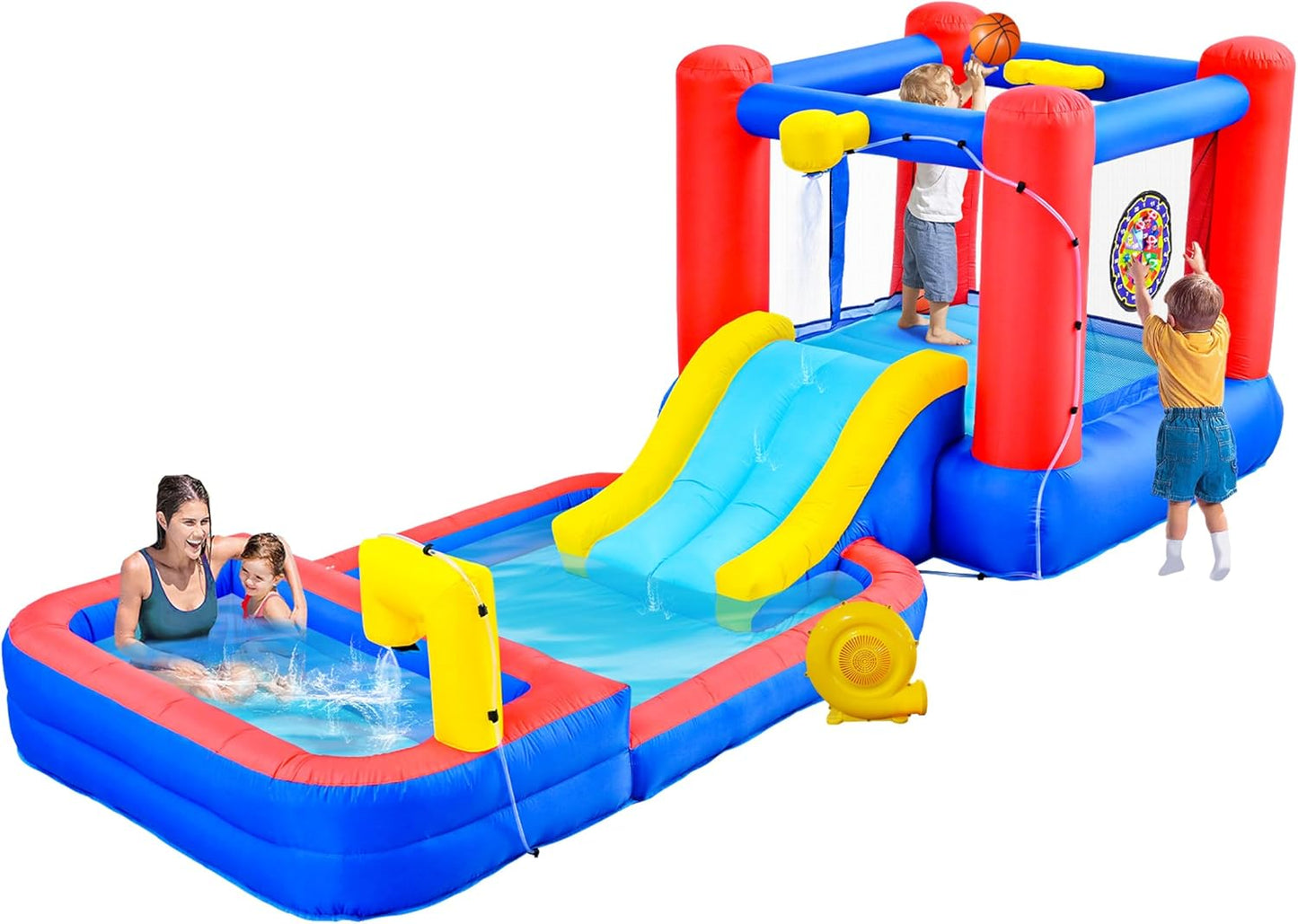 Inflatable Bounce House with Water Sprayers for Endless Fun