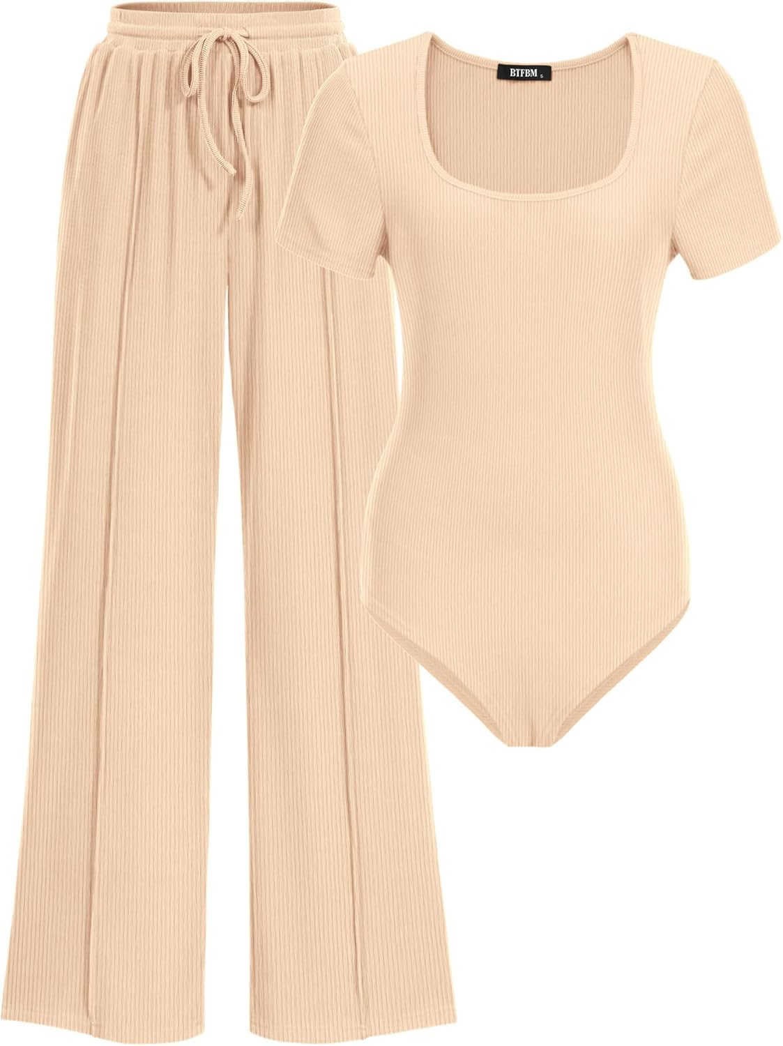 Stylish 2 Piece Bodysuit and Pants Sets for Women - BTFBM