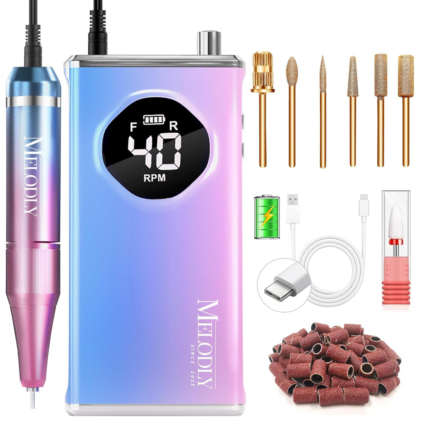 Professional Electric Nail Drill File for Acrylic Gel Nails