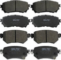 Front & Rear Carbon Fiber Ceramic Brake Pads Replacement for Mazda 6