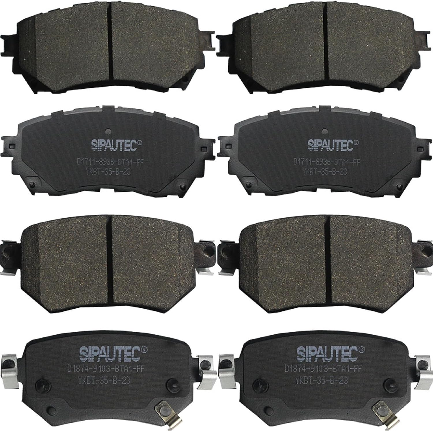 SIPAUTEC Carbon Fiber Ceramic Brake Pads for Mazda 6 (2016-2021)