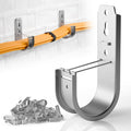 30 Pack Wall Mount J Hook with Retainer Clip - Heavy Duty Cable