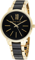 Anne Klein Women's Resin Bracelet Watch - Classic Gold and Black