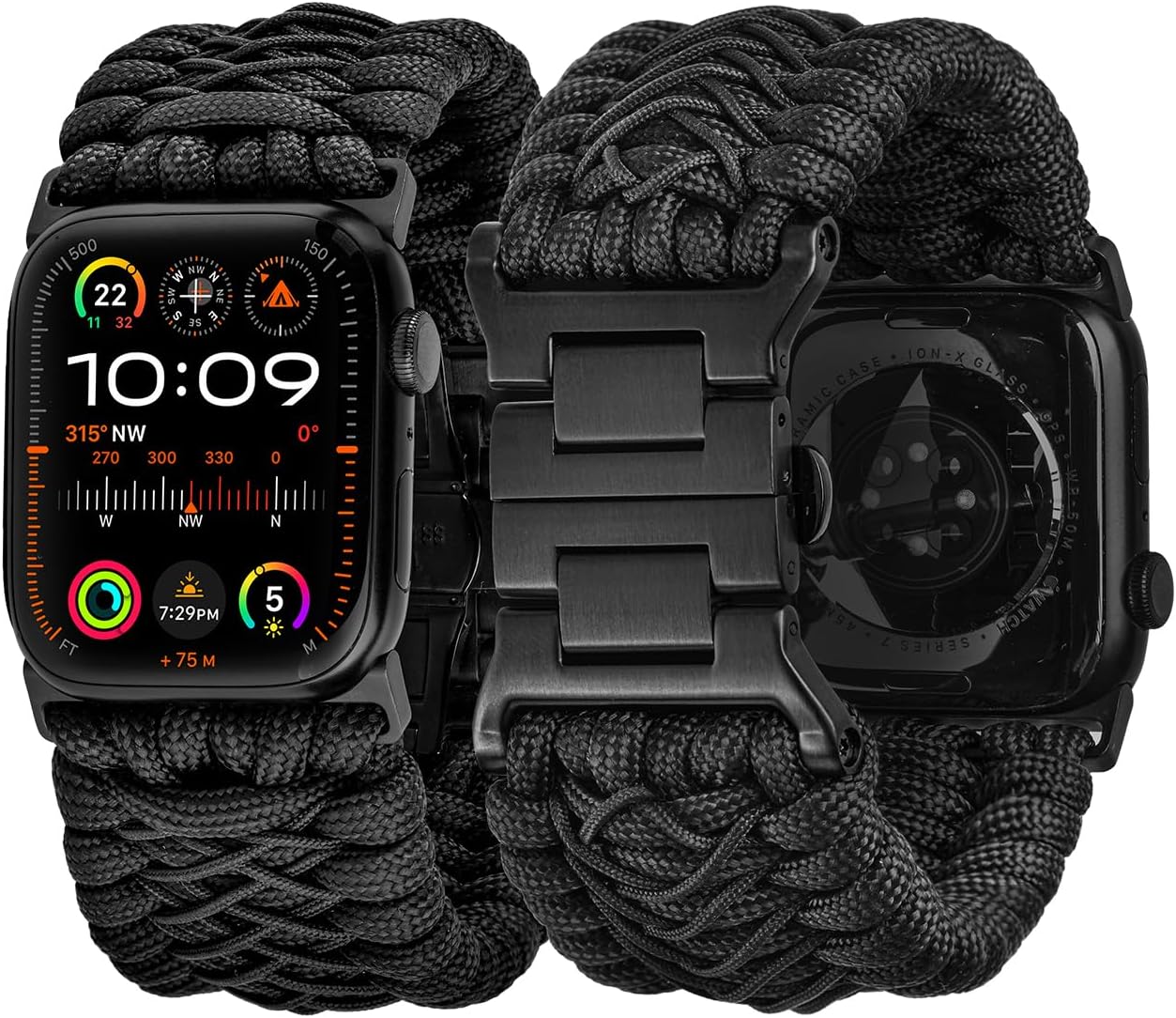 Tefeca Titan Series Paracord Band for Apple Watch Ultra 2/49mm