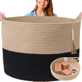 XXXXL Washable Woven Rope Blanket Basket - Jumbo 24in x 17in