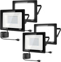 250W LED Flood Light Outdoor 4 Pack - 30000LM Super Bright Daylight