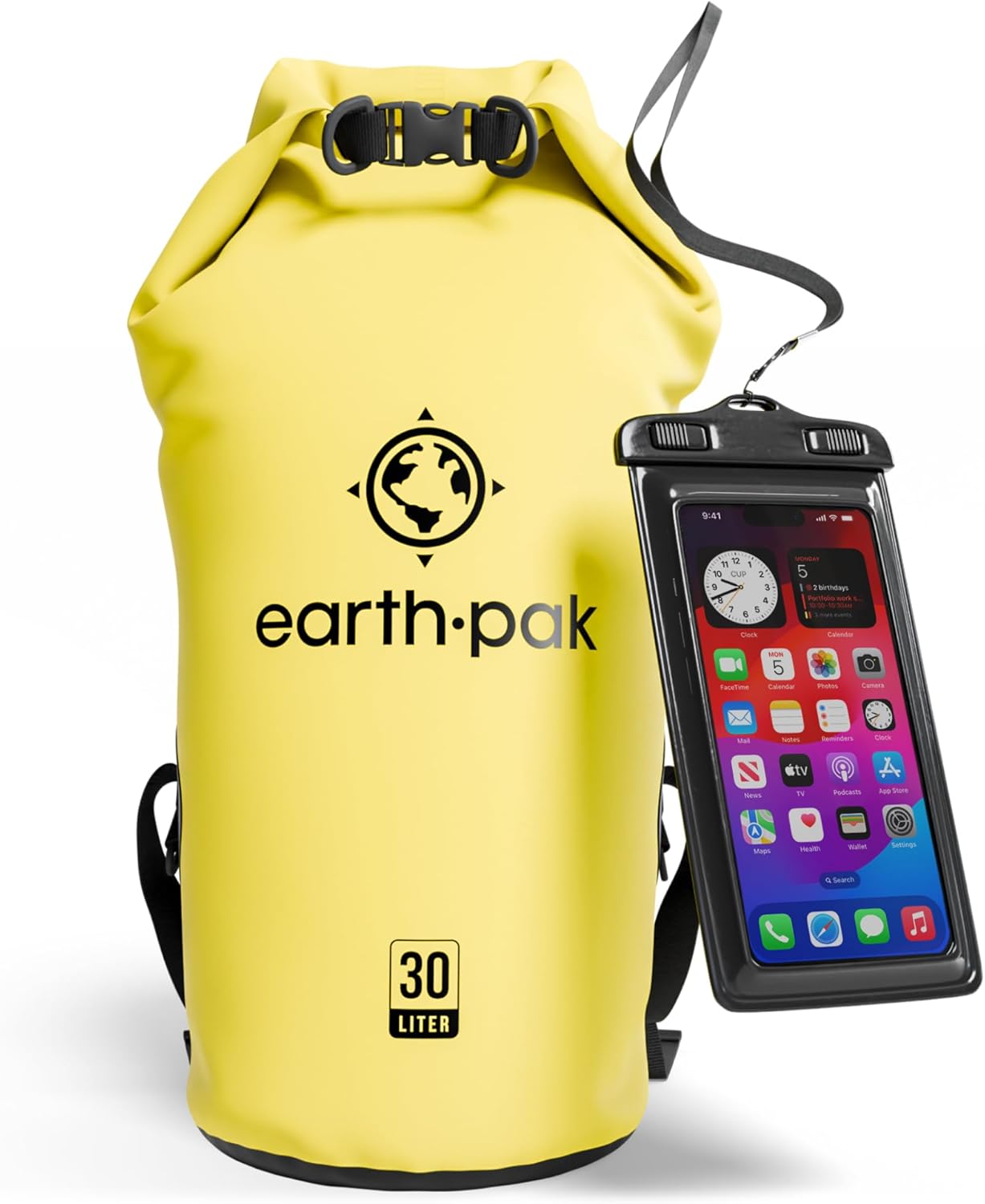 Earth Pak Waterproof Dry Bag - Reliable Roll Top Backpack Sack