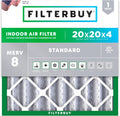 20x20x4 MERV 8 Air Filter (1-Pack) - Dust & Allergy Defense