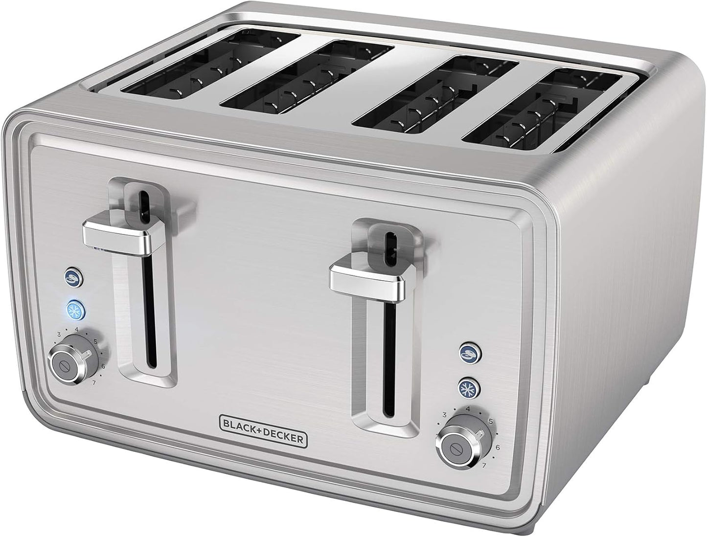 BLACK+DECKER 4-Slice Toaster with Extra-Wide Slots and More