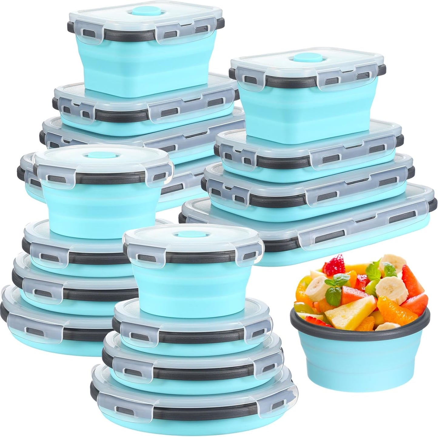 Yaomiao Collapsible Food Storage Containers for Versatile Use