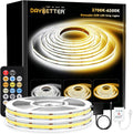 COB LED Strip Light Tunable White 32.8ft - Dimmable, High CRI