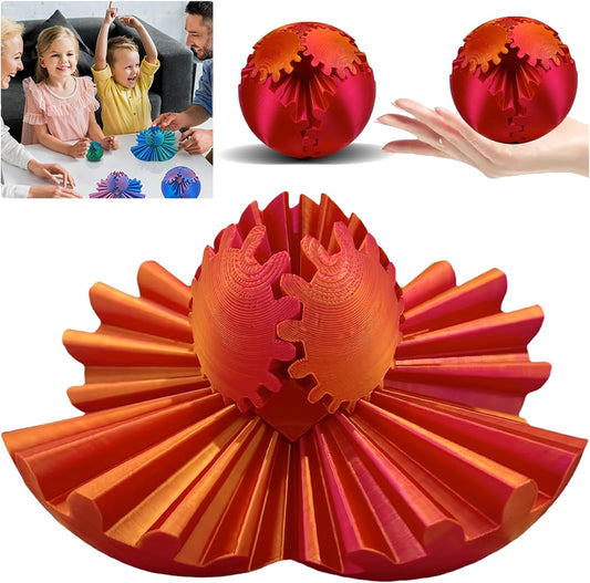 3D Printed Gear Sphere Fidget Toy | Stress Relief