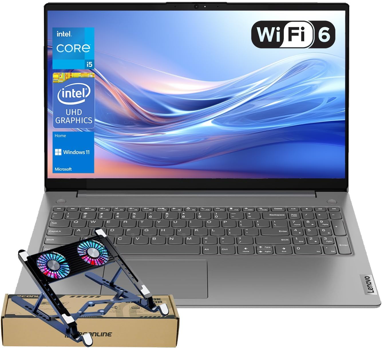 Lenovo V15 Gen 4 Laptop with 15.6 FHD Display and 16GB RAM