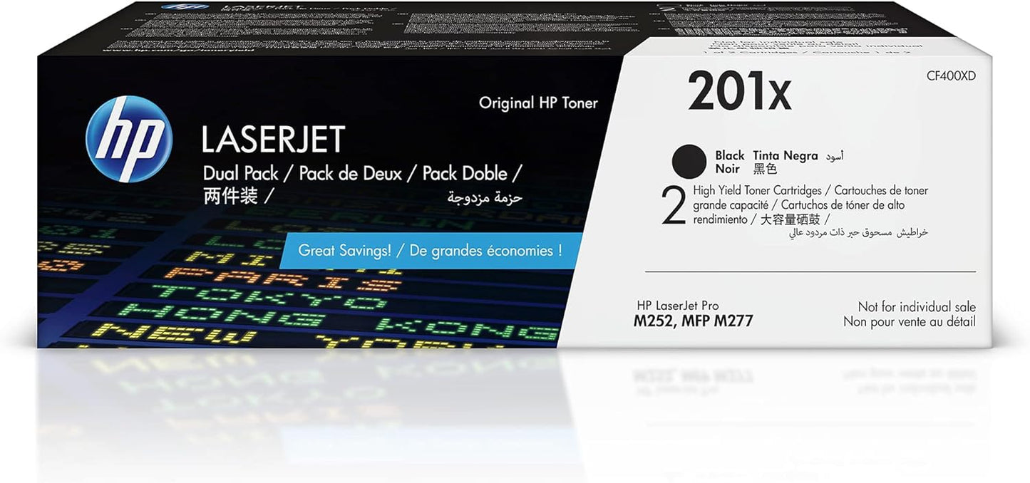HP 201X Black High-yield Toner Cartridge for Reliable Printing