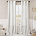 Off White Linen Curtains 84 inches Long for Modern Farmhouse Decor