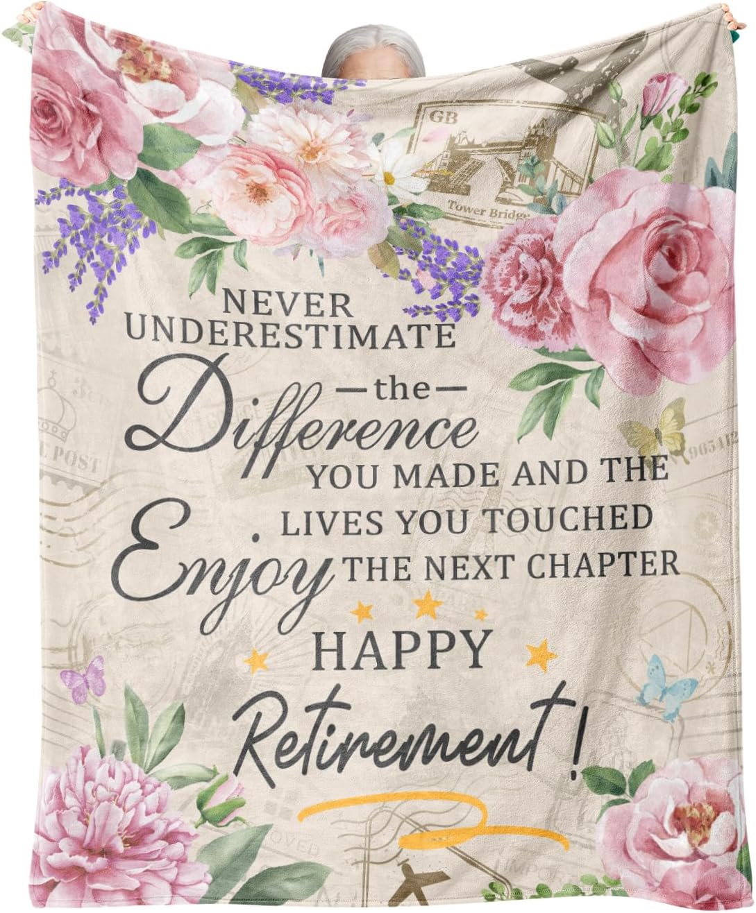 Retirement Gift for Woman - Cozy Blanket for Farewell Moments