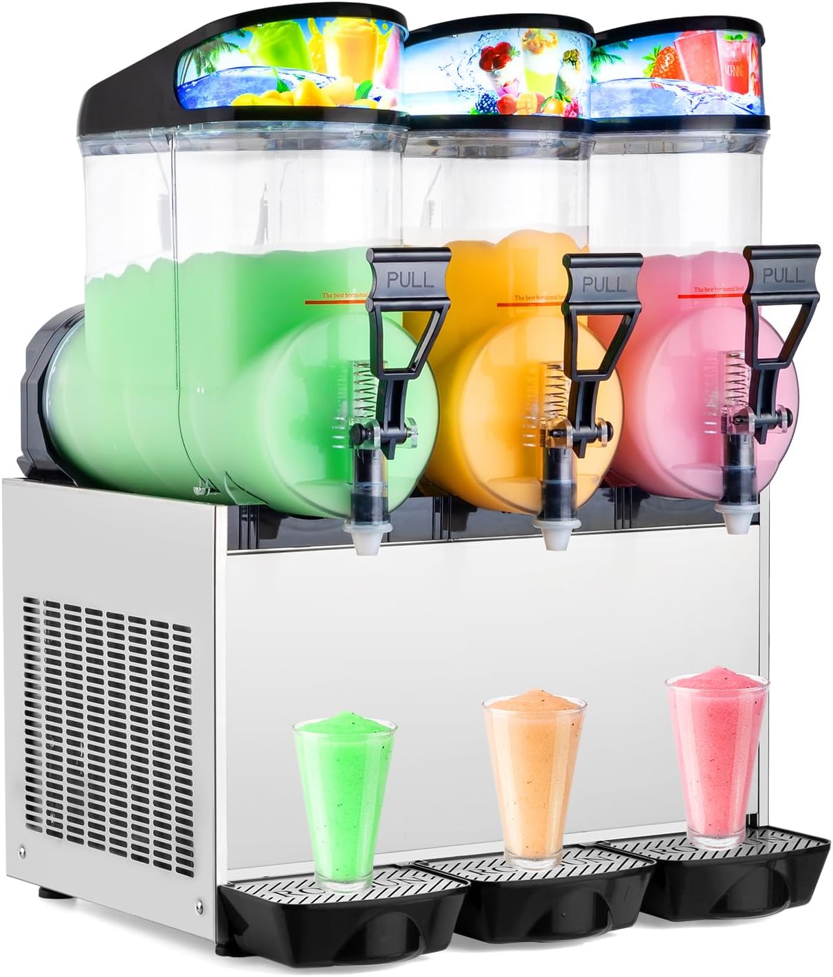 ROVSUN 3-Tank Slushie Machine: 45L Capacity